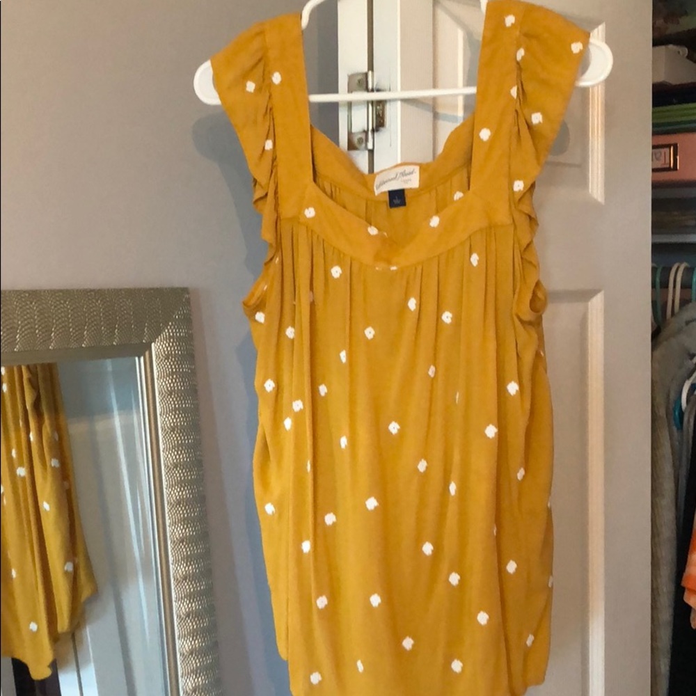 Mustard yellow blouse